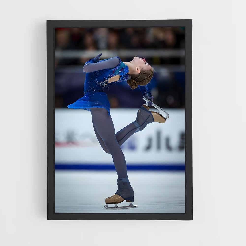 Poster Étoile Glacée – affiche Patinage artistique (vue 2)
